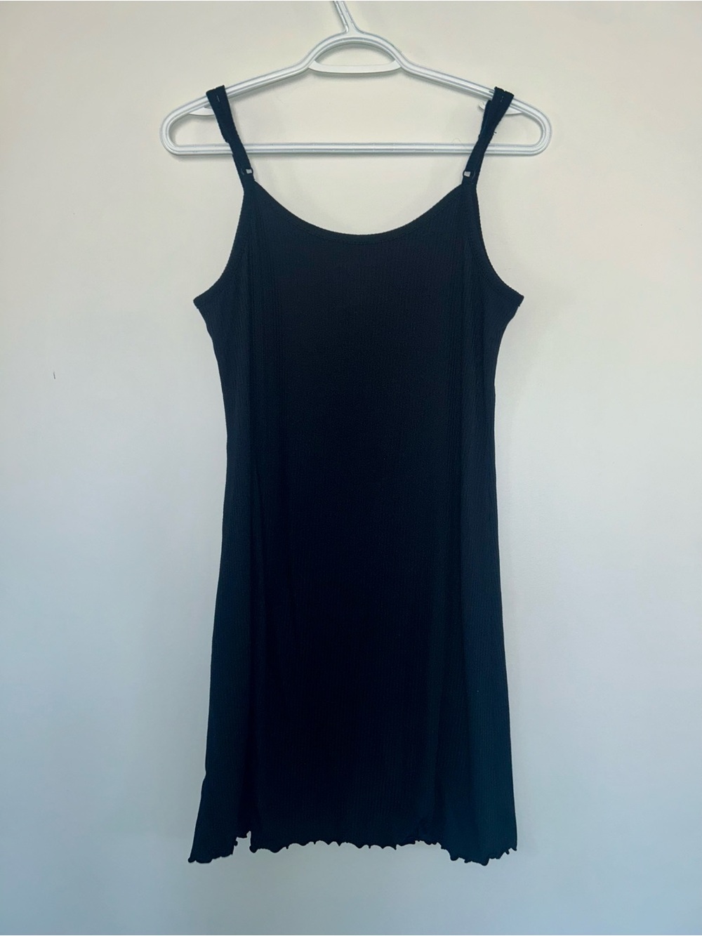 Juicy Couture Black Ribbed Sleepwear Dress with Rhinestone Logo Size Small - Picture 8 of 8